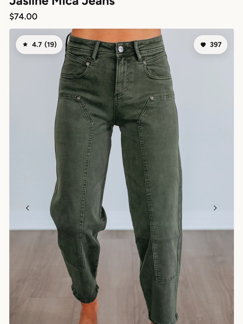 Mica Jasmine Jeans - slim barrel leg size 30